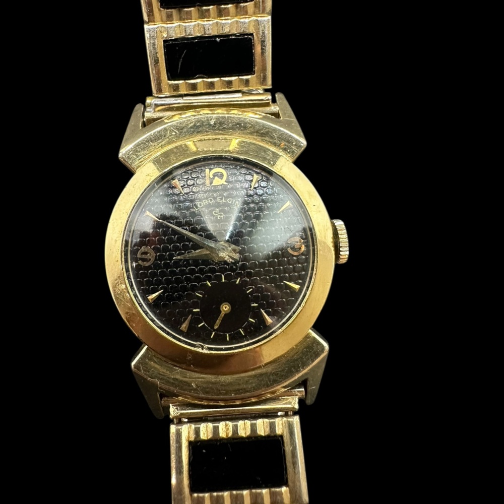 Vintage Lord “Black Knight” Watch with rare original strap. 14K Gold Filled